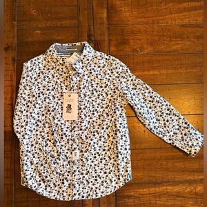 Boy’s 4T Denim & Flower - 100% Cotton - NWT